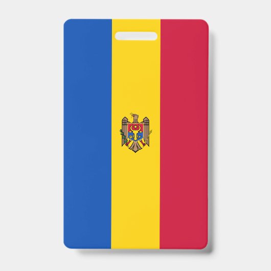 Moldau-Flagge Ausweis (Vorderseite)