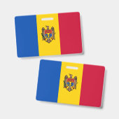 Moldau-Flagge Ausweis (Vorder- & Rückseite)