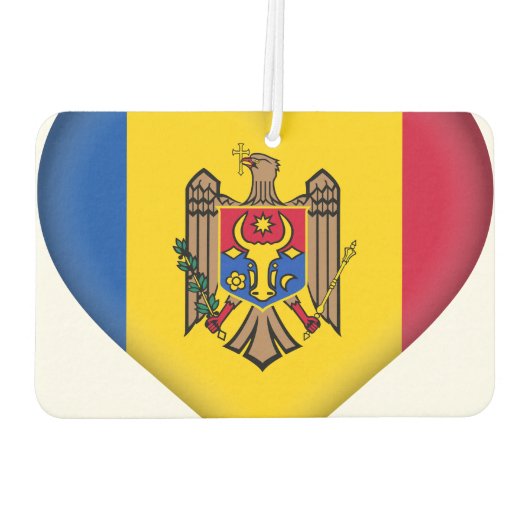 Moldau-Flagge Autolufterfrischer (Rückseite)