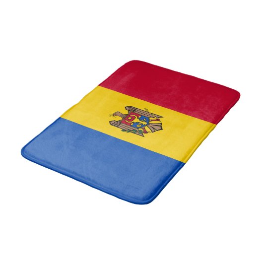 Moldau-Flagge Badematte (Schrägansicht)