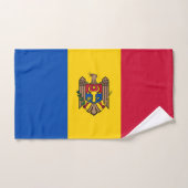 Moldau-Flagge Badhandtuch Set (Handtuch)