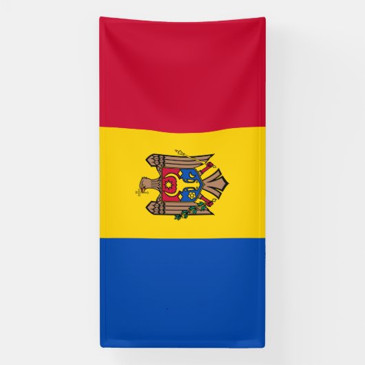 Moldau-Flagge Banner (Vertikal)