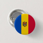 Moldau-Flagge Button (Vorne & Hinten)
