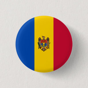 Moldau-Flagge Button