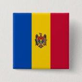 Moldau-Flagge Button (Vorderseite)