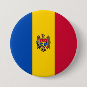 Moldau-Flagge Button