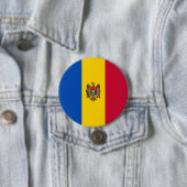 Moldau-Flagge Button (Beispiel)