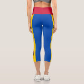 Moldau-Flagge Capri Leggings (Rückseite)