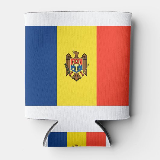 Moldau-Flagge Dosenkühler (Vorderseite)