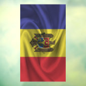 Moldau-Flagge Fensteraufkleber (Blatt 3)