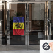 Moldau-Flagge Fensteraufkleber (Büro Tür)