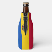 Moldau-Flagge Flaschenkühler (Flasche Rückseite)