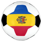 Moldau-Flagge Fußball (Gedreht)