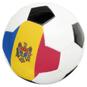 Moldau-Flagge Fußball (Dreiviertel)