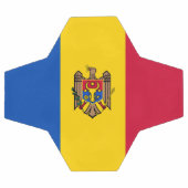 Moldau-Flagge Fußball (Flach)