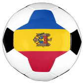 Moldau-Flagge Fußball (Gedreht)