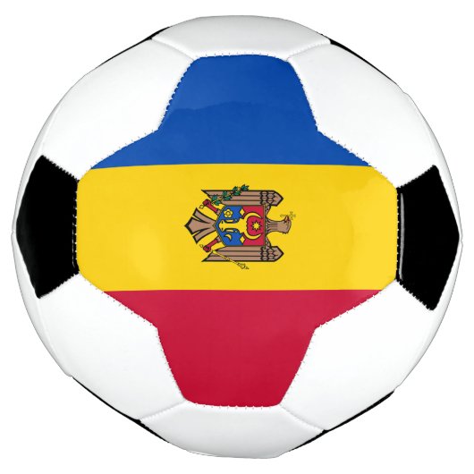 Moldau-Flagge Fußball (Gedreht)
