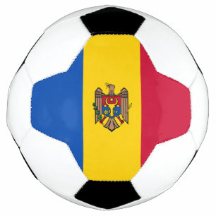 Moldau-Flagge Fußball