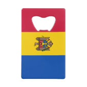 Moldau-Flagge Geldbeutel Flaschenöffner (Rückseite)