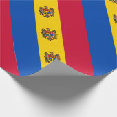 Moldau-Flagge Geschenkpapier (Ecke)