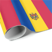 Moldau-Flagge Geschenkpapier (Rolleneckpunkt)