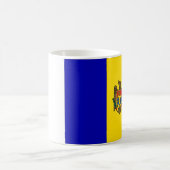 Moldau-Flagge Kaffeetasse (Mittel)