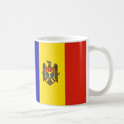 Moldau-Flagge Kaffeetasse (Rechts)