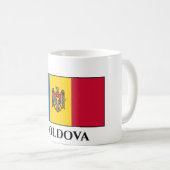 Moldau-Flagge Kaffeetasse (VorderseiteRechts)