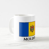 Moldau-Flagge Kaffeetasse (Vorderseite Links)