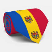 Moldau-Flagge Krawatte (Gerollt)