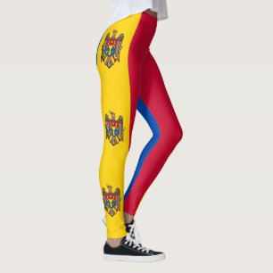 Moldau-Flagge Leggings