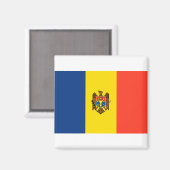 Moldau-Flagge Magnet (Vorderseite/Rückseite)