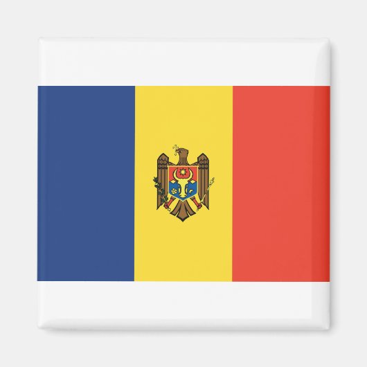 Moldau-Flagge Magnet (Vorne)