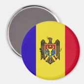 Moldau-Flagge Magnet (Vorderseite/Rückseite)