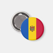 Moldau-Flagge Magnet (Vorderseite/Rückseite)