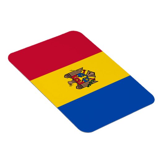 Moldau-Flagge Magnet (Rechte Seite)