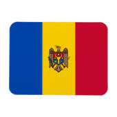 Moldau-Flagge Magnet (Horizontal)