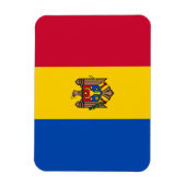 Moldau-Flagge Magnet (Vertikal)
