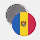 Moldau-Flagge Magnet (Vorderseite/Rückseite)