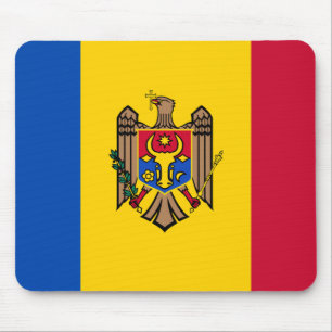 Moldau-Flagge Mousepad