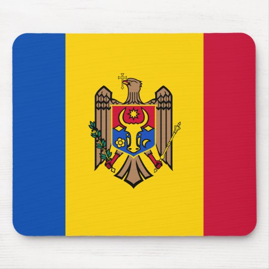 Moldau-Flagge Mousepad (Vorne)