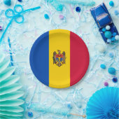 Moldau-Flagge Pappteller (Party)