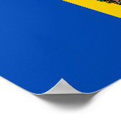 Moldau-Flagge Poster (Ecke)