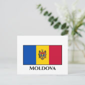 Moldau-Flagge Postkarte (Stehend Vorderseite)