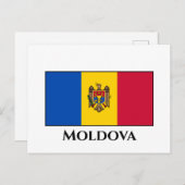 Moldau-Flagge Postkarte (Vorne/Hinten)