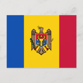 Moldau-Flagge Postkarte