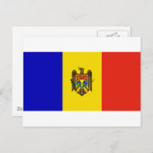 Moldau-Flagge Postkarte (Vorne/Hinten)