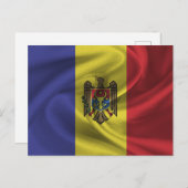 Moldau-Flagge Postkarte (Vorne/Hinten)