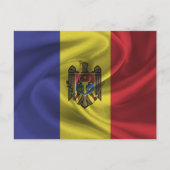 Moldau-Flagge Postkarte (Vorderseite)