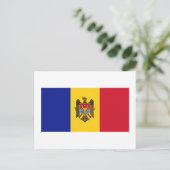 Moldau-Flagge Postkarte (Stehend Vorderseite)